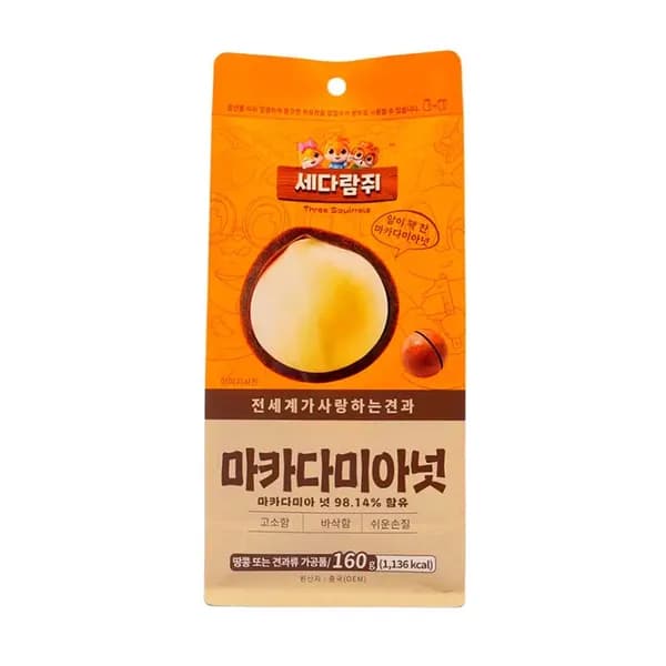 지브로와 세다람쥐 마카다미아 연유 코팅 크리미향 160g