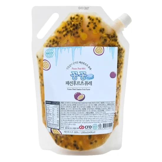 꽁꽁 NFC 100% 패션후르츠 과채주스 1000ml 1개