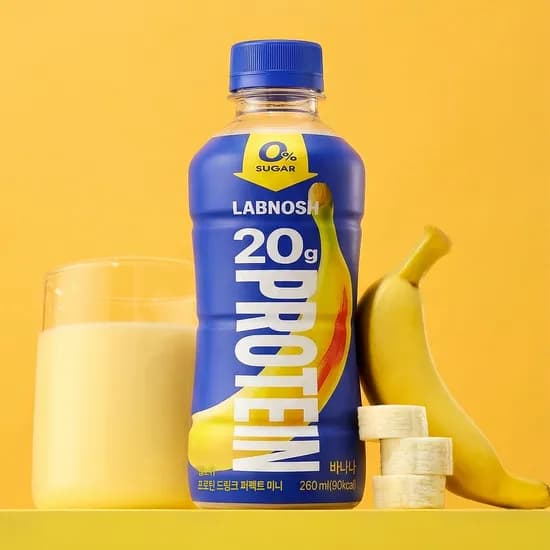 랩노쉬 프로틴 드링크 퍼펙트 미니 바나나 제로슈거 260ml 24개