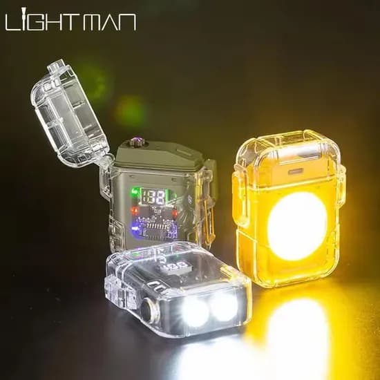 LIGHTMAN 플라즈마 충전식 LED 비너 라이터 1개