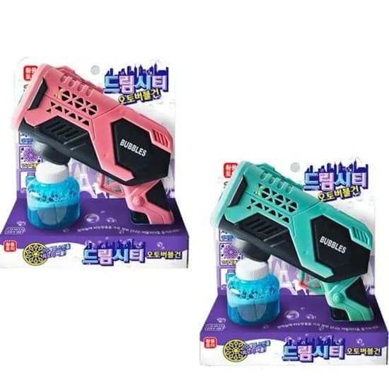 회오리 드림시티 오토 스핀 버블건 색상랜덤 1개