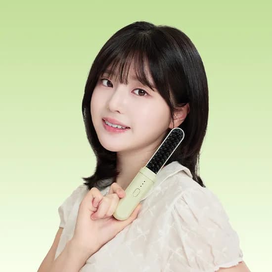 오르빗 이지매직 3단 조절 무선 빗고데기, 블랙, 1개