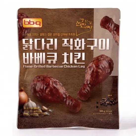 BBQ 닭다리 직화구이 바베큐 치킨 550g 3개