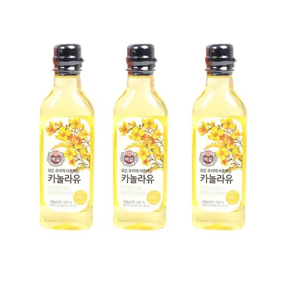 백설 카놀라유 500ml 3개