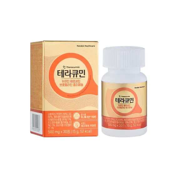한독헬스케어 테라큐민 커큐민 퀘르세틴 브로멜라인 폴리페놀 30정 1개