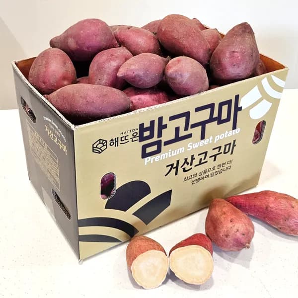 해뜨온 햇밤고구마 한입중 5kg 1개 15,000원