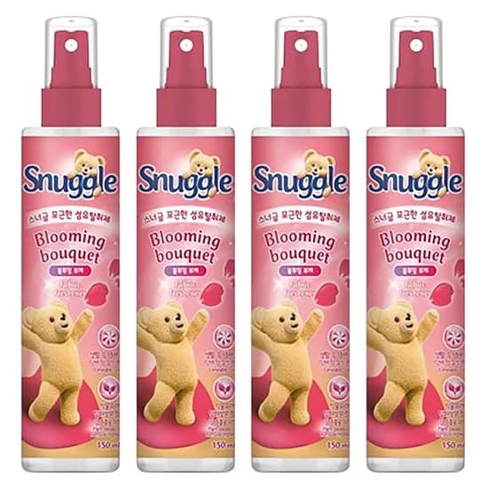 스너글 섬유탈취제 블루밍 부케 150ml 4개