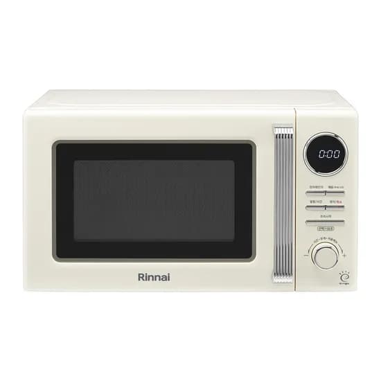 린나이 전자레인지 RMW-NR20C 레트로 버튼식 다이얼 크림 20L 1개