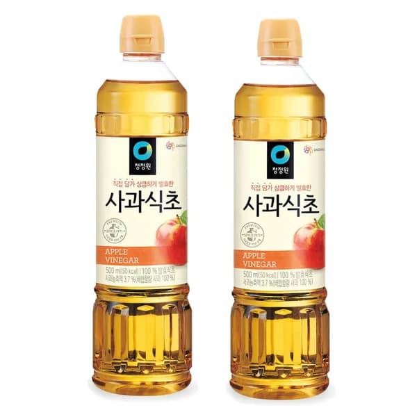 청정원 과일발효 사과식초 500ml 2개 5,600원