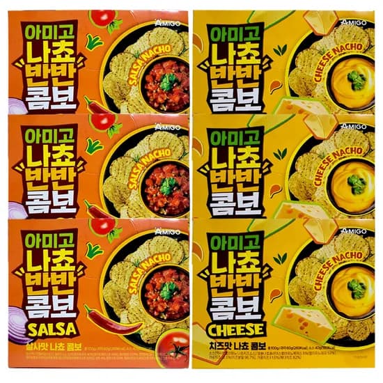 아미고 나쵸 반반 콤보 살사맛 치즈맛 100g 6개 15,790원
