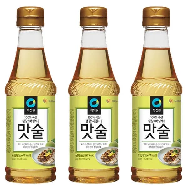 청정원 생강&매실 맛술 410ml 3개