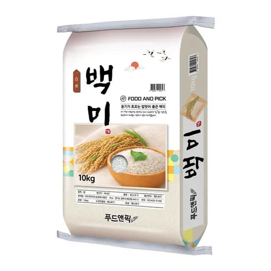 푸드앤픽 백미 10kg 1개