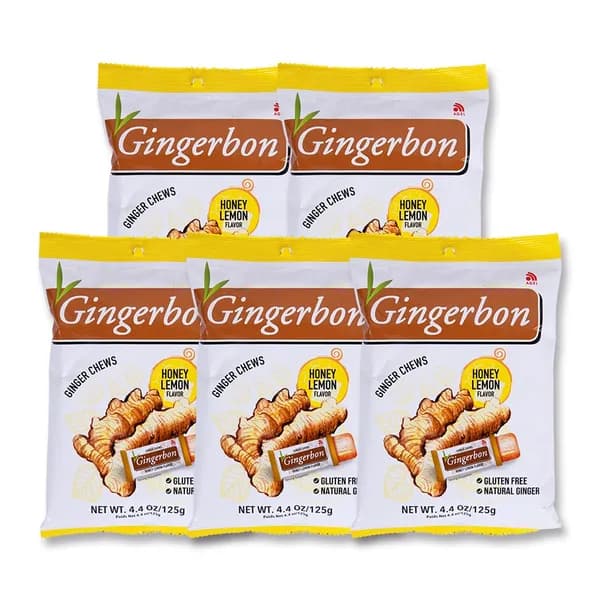 진저본 허니레몬 생강 소프트캔디 125g 5개