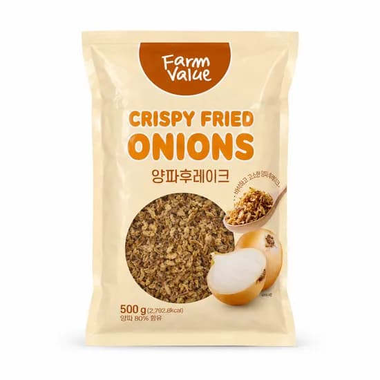 Farm Value 크리스피 프라이드 어니언 양파 후레이크 500g 1개