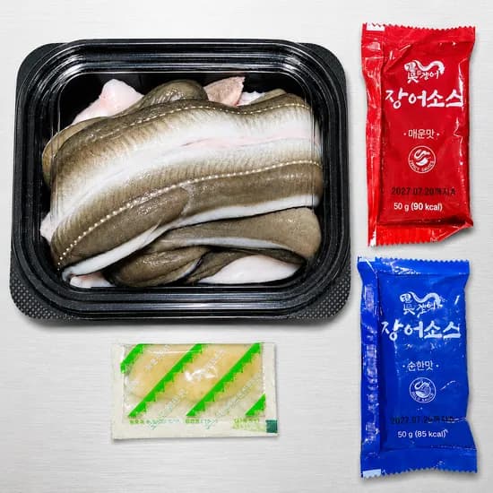 산들에담다 통영 손질 활 바다장어, 대, 5kg, 1박스