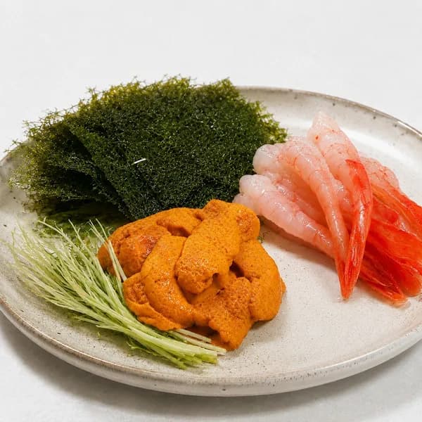 홈마카세세트 단새우 우니, 성게알 100g, 단새우 20미 80g, 감태 4g, 1개