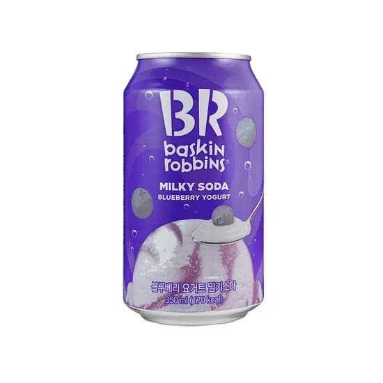배스킨라빈스 밀키소다 블루베리 요거트 350ml 12개