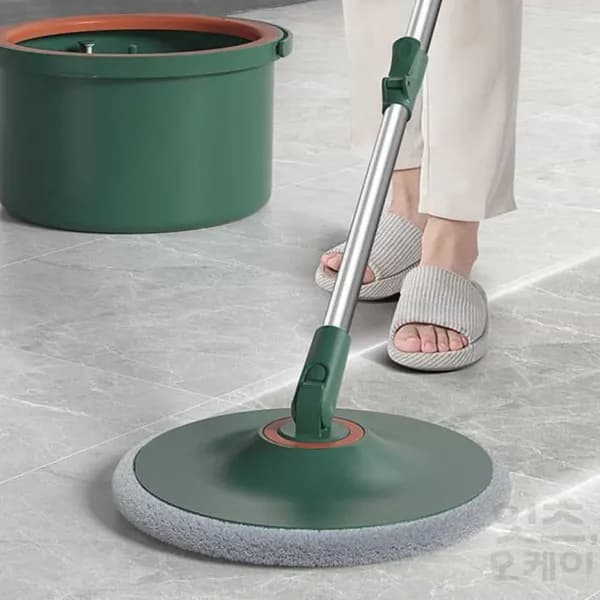에코너 회전 자동세척 물걸레 밀대 화이트 1개