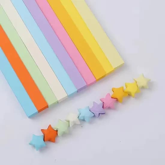소원 별접기 컬러 대용량 색종이, 10색, 540매, 1세트