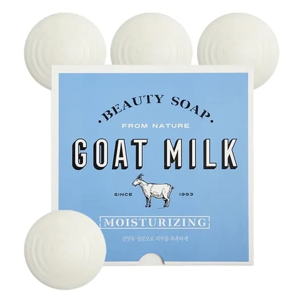 애경 샤워메이트 산양유 비누 화이트 우유향 90g 4개