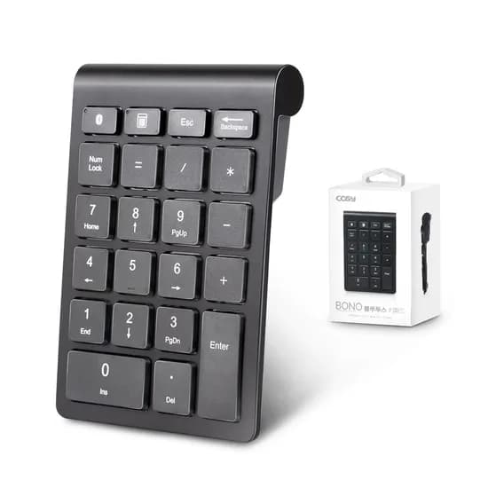 코시 무선 블루투스 넘버패드, KP3269BT, 블랙, 1개