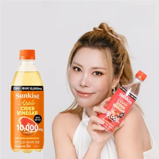 썬키스트 애사비 스파클링 제로 자몽 500ml 24개