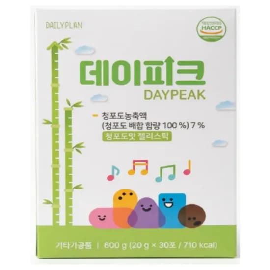 데일리플랜 데이피크 청포도맛 20g 30포 56,000원