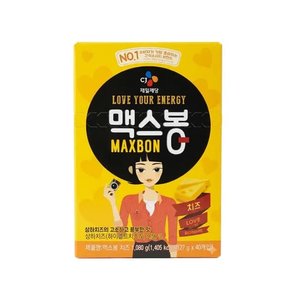 CJ제일제당 맥스봉 치즈 소시지 27g 40개