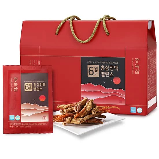 정녹삼 6년근 홍삼진액 밸런스, 50ml, 30포, 1세트