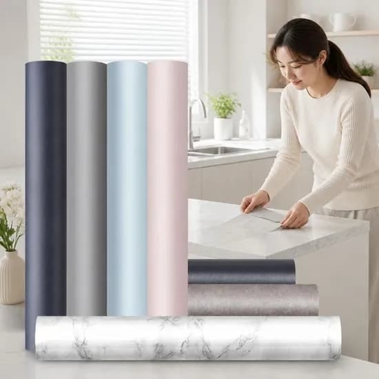 싱크대 리폼 접착식 인테리어 필름지 셀프 시공 시트지, 대리석화이트, 단일사이즈, 1개