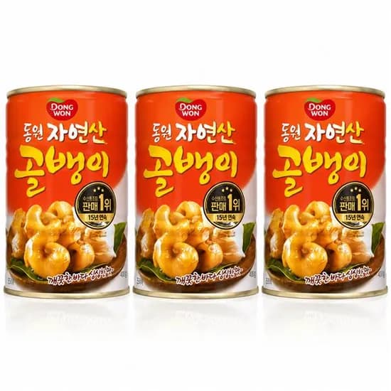 동원에프앤비 자연산 골뱅이 400g 3캔