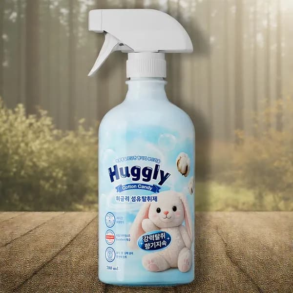 허글리 대용량 섬유탈취제 코튼캔디 700ml 1개