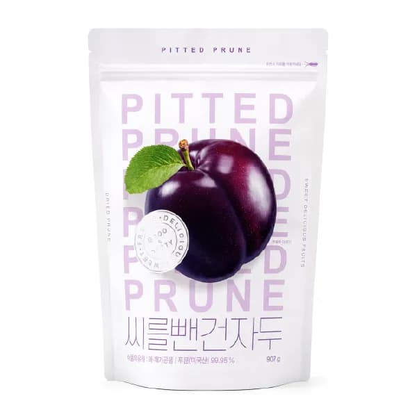 푸룬 건자두 씨를 뺀 건자두 무설탕 피티드 말린 자두 907g