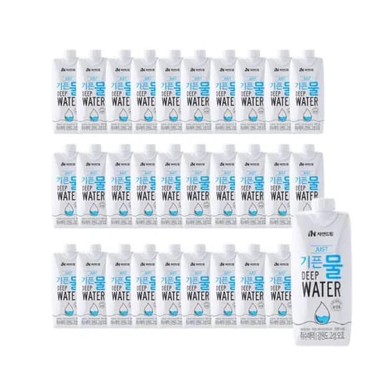 자연드림 JUST 기픈물 종이팩 해양심층수 500ml 30개