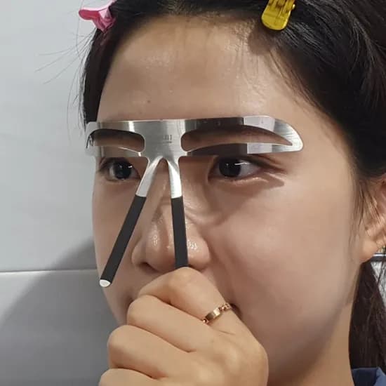 눈썹브로우 스테인리스 눈썹 가이드 접이식 1개