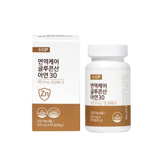 면역케어 글루콘산 아연 30 30정 3개
