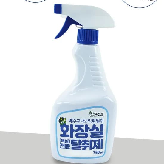 편안한그립 대용량 욕실 탈취제 액체분사형 하수구냄새 750ml 1개
