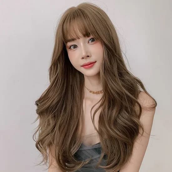 레이어드펌 통가발 자연블랙 1개