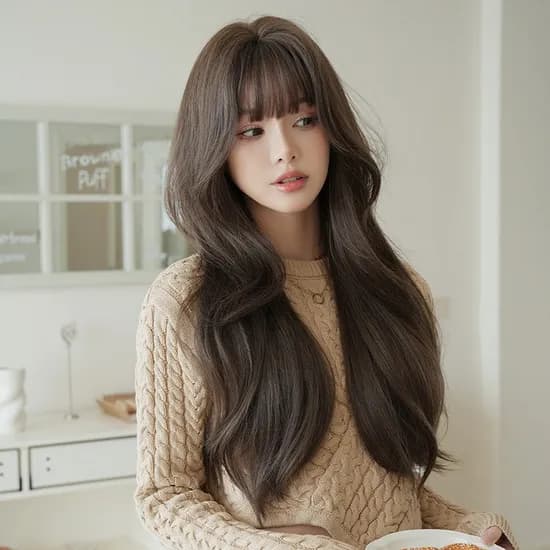 릴리펌 통가발 콜드브라운 1개