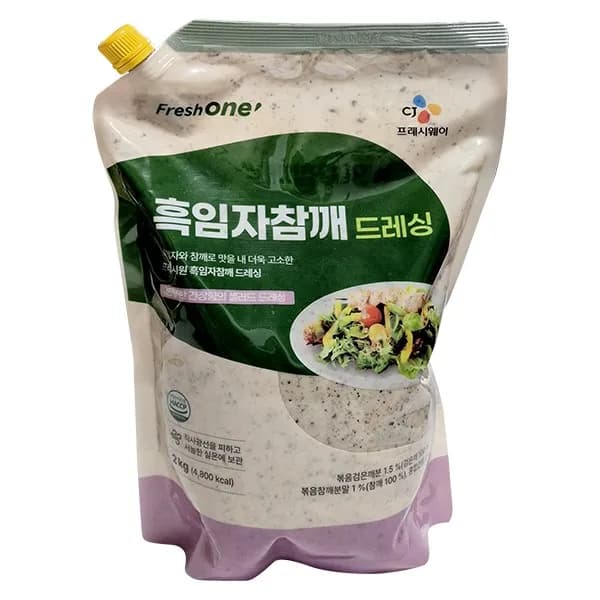 CJ제일제당 CJ 프레시원 흑임자참깨드레싱, 2kg, 1개 11,820원