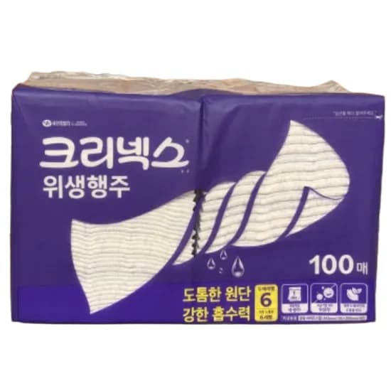 크리넥스 위생행주 100매입 1개