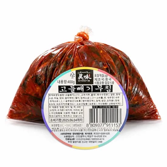 참맛종합식품 고들빼기무침 400g 1개