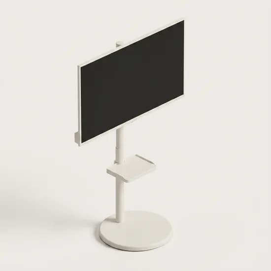 지마운트 삼탠바이미 이동식 TV 스탠드 모니터 거치대, GMT-FS220We, 화이트, 1개