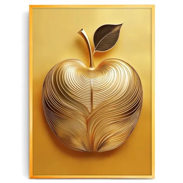 민트마켓 황금사과액자 황금사과골드B 30x42cm 알루미늄