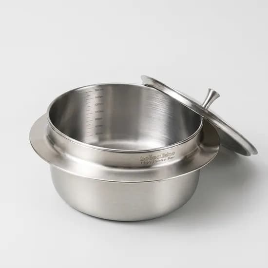 벨라쿠진 통3중 뚝배기 찌개냄비, 인덕션 IH, 20cm, 스테인리스 실버, 1개