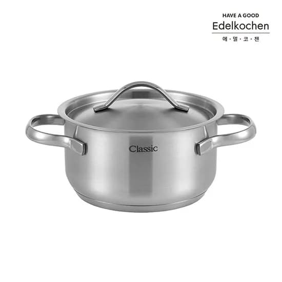 에델코첸 바닥3중 클래식 양수냄비 14cm 사틴 1개