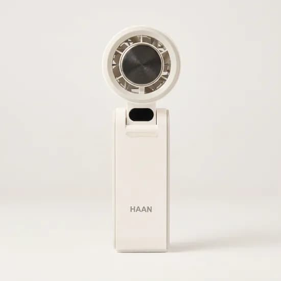 한경희 100단 터보 핸디 선풍기, HF-T50F, 밀키화이트, 1개