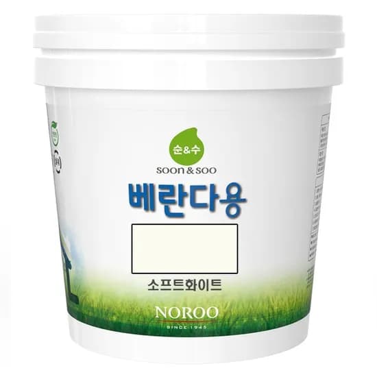 노루페인트 곰팡이방지 친환경 수성페인트 순앤수 베란다용, 무광, 소프트화이트, 2L, 1개