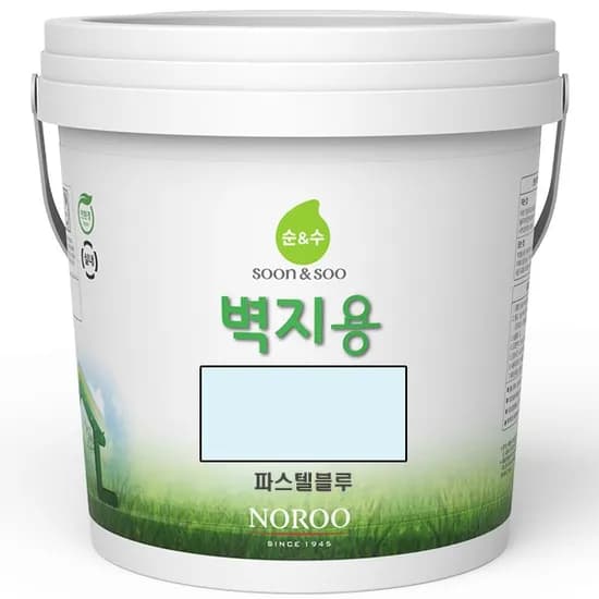 노루페인트 순앤수 곰팡이방지 벽지용 수성페인트 파스텔블루 2L 1개
