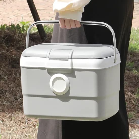 올리빙 도트 아이스박스 연그레이 9L 1개